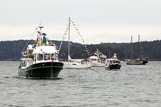 Orcas Yacht Club holds opening day parade and party