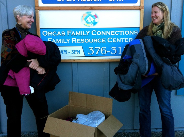 Left to right: Alison Show of Orcas Medical Center and Erin O'Dell of the Orcas Family Resource Center.