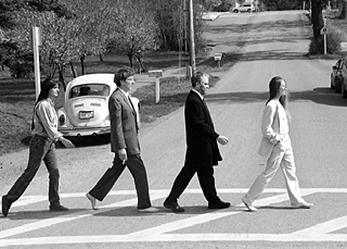 The “Beatles” are (from left:) George (Anita Orne)