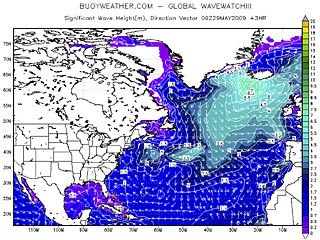 A picture of the storm that the sailboat last experienced.