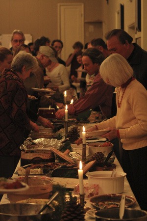 A previous community Thanksgiving meal.