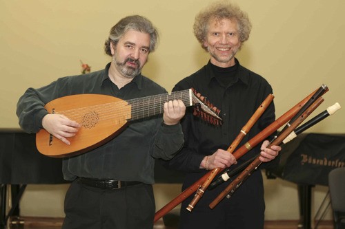 Guitarist Oleg Timofeyev and flutist Jeffrey Cohan