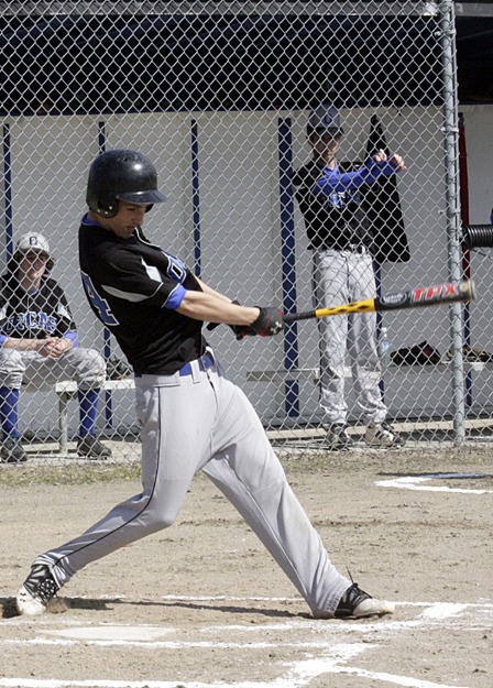 Rylan Date up at bat against Darrington