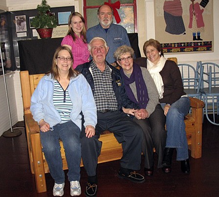 Cal McLachlan and three generations of his family.