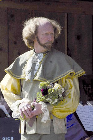 Paul Freedman making an appearance as Shakespeare at last year’s festival on Orcas.