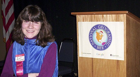 Brigid Ehrmantraut at the geography bee.