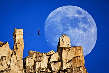 Dean Potter in “Moonwalk” by Mikey Schaefer.