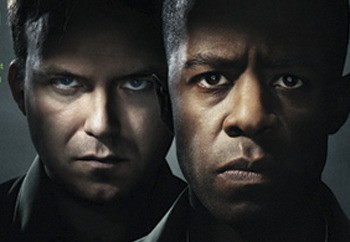 Adrian Lester as Othello and Rory Kinnear as Iago