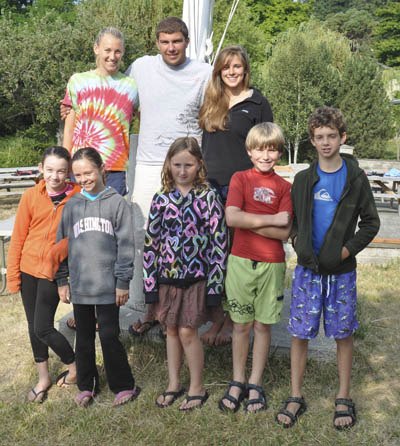 Participants in the summer sailing program.