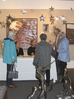 An Orcas Center membership drive table from last year.