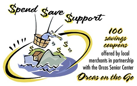 Orcas on the Go features 100 coupons for local businesses.