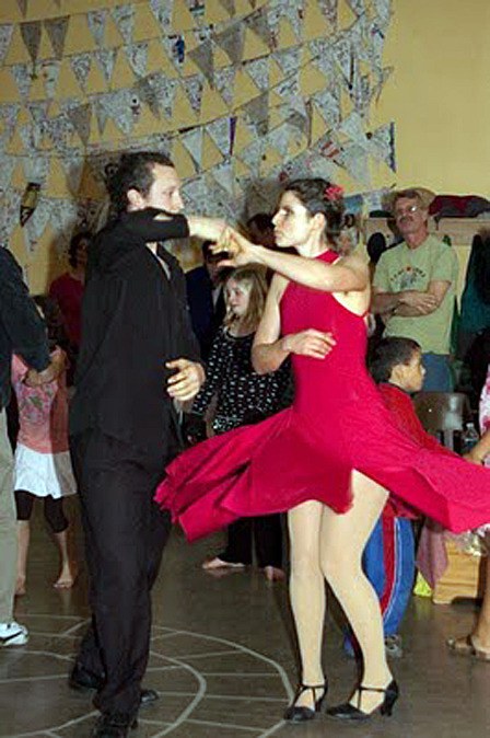 Dance instructors Learner Limbaugh and Maria Bullock.