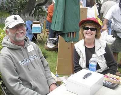 Volunteers at last year’s Market Day sale at Emmanuel.