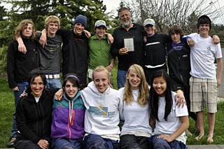 Members of the Orcas Island Sailing Team who participated in last weekend’s regatta. From left to right