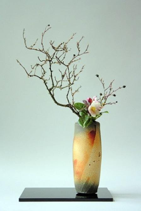 Ikebana is the art  of Japanese flower arranging.