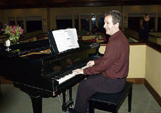 Christopher Peacock plays for overflow crowds at Rosario Oct. 17 and 18. The resort has been sold and is expected to reopen in the near future.