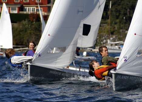 Orcas high school sailors Jamison Rose and Jake White