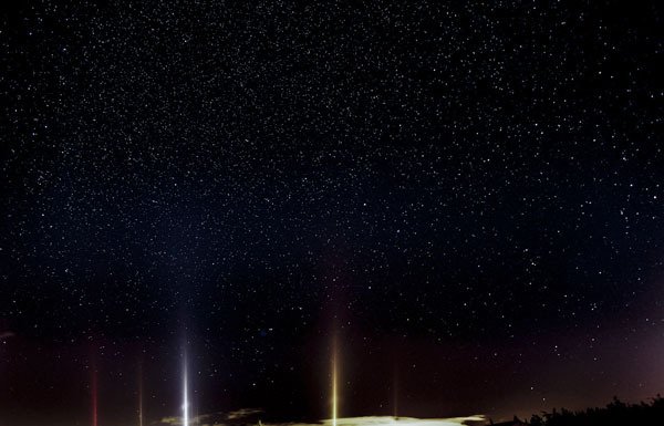 The night sky at the Orcas Island Airport