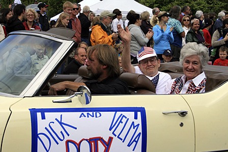 Grand Marshals Dick and Velma Doty.