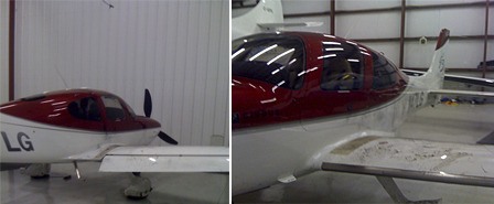 The plane found abandoned at the Eastsound airport on Feb. 11