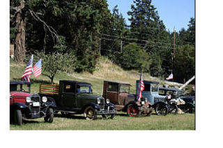 Visitors are welcome to come by and look at the collection of Model T cars owned by Buck and Wilma Ray on display between Fowler’s Corner and the Golf Course.