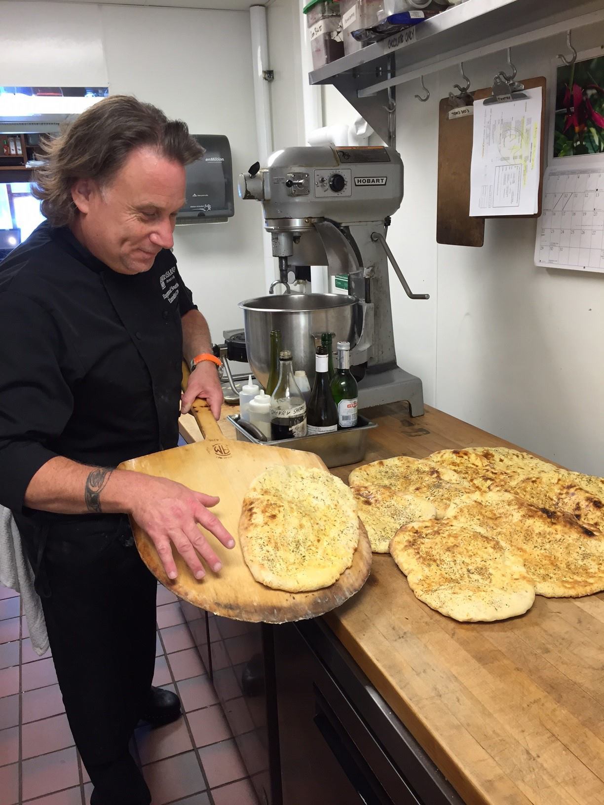 Chef Raymond Southern making pide.