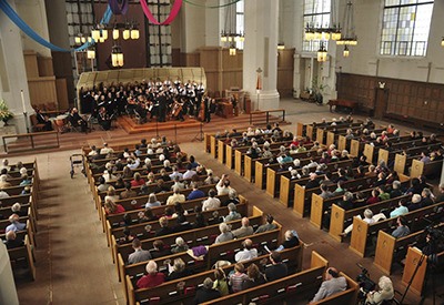 The group’s performance in Saint Mark’s Cathedral.