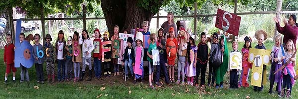 The Orcas Elementary kindergarten class participated in the annual Letterland Parade last week.