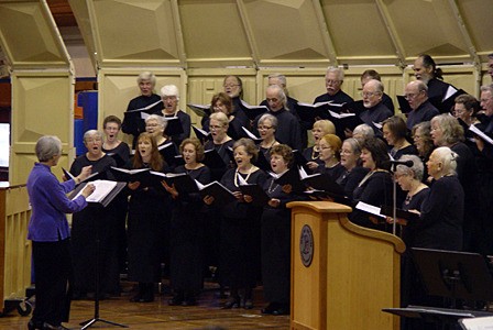 The Orcas Choral Society performing under the direction of Catherine Pederson