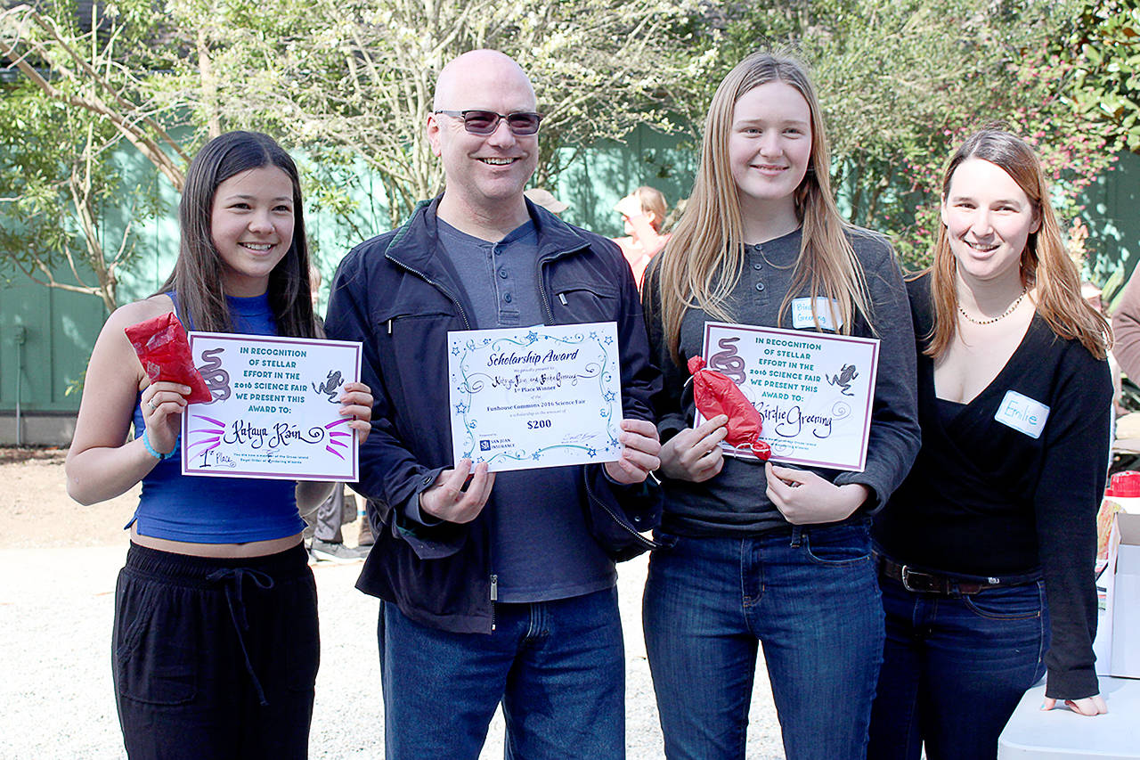 Mandi Johnson/staff photo                                Kataya Rain (far left) and Birdie Greening (second from right) were last year’s winners.