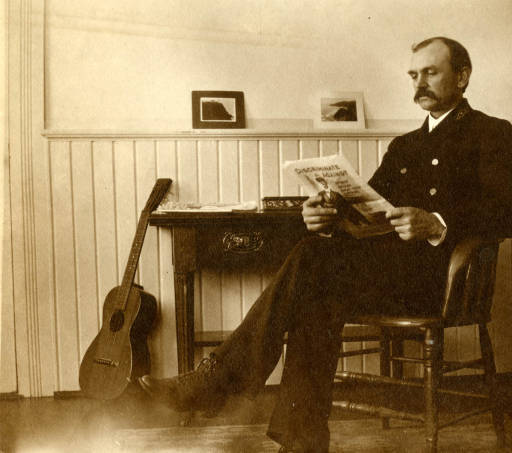 Harry D Mahler, 1st keeper of Patos Fog Signal Station, Patos Island, Washington 1893.