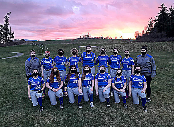 Contributed photo
The softball team. Back row, left to right: Coach Kassy Taylor, Karis Comrie, Lani Lago, Hazel Moe, Portia White, Flora Lister, Lindsey Simpson, Anwyn Thompson, Coach Brooke Bruland. Front row, left to right: Milana Schneider, Bella Evans, Kyrah O’Neal, Emma Rodgers, Portia White, Avery Solesbee, Morgan Anderson.