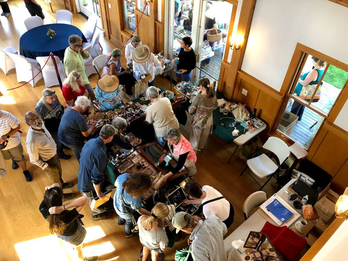 Contributed photo
Shoppers crowd the jewelry counter.