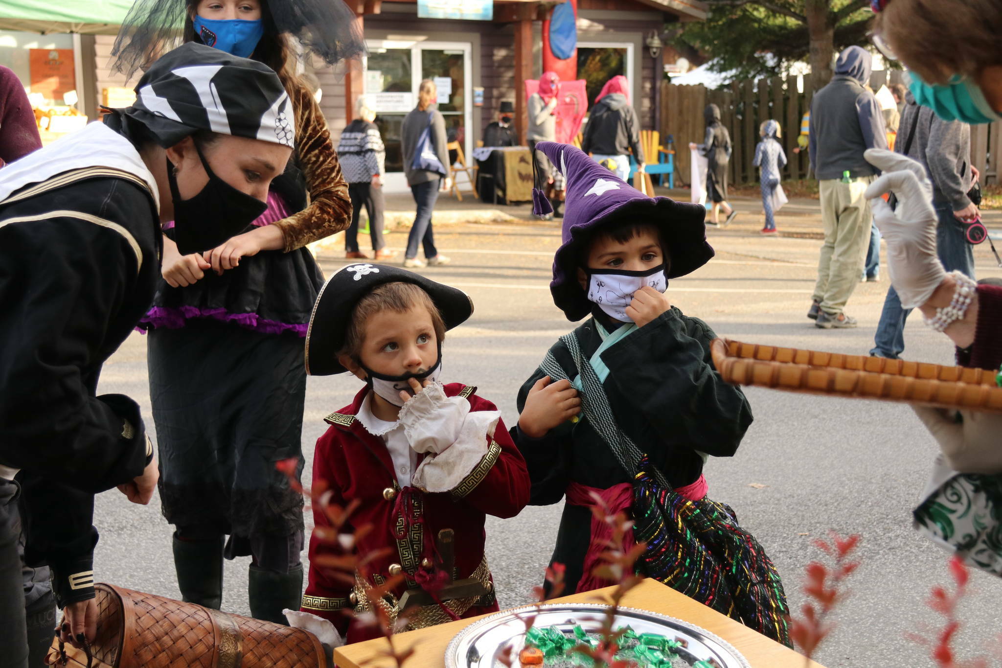 Colleen Smith/staff photo
Orcas kids enjoying Halloween in Eastsound last year.