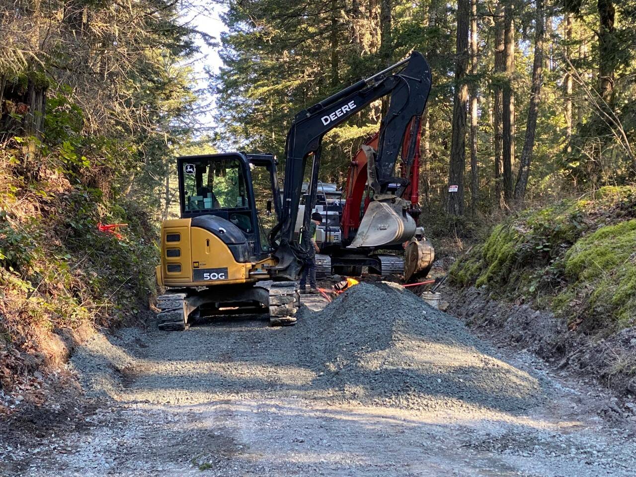 OPALCO/Contributed photo
Dolphin Bay road work in progress.