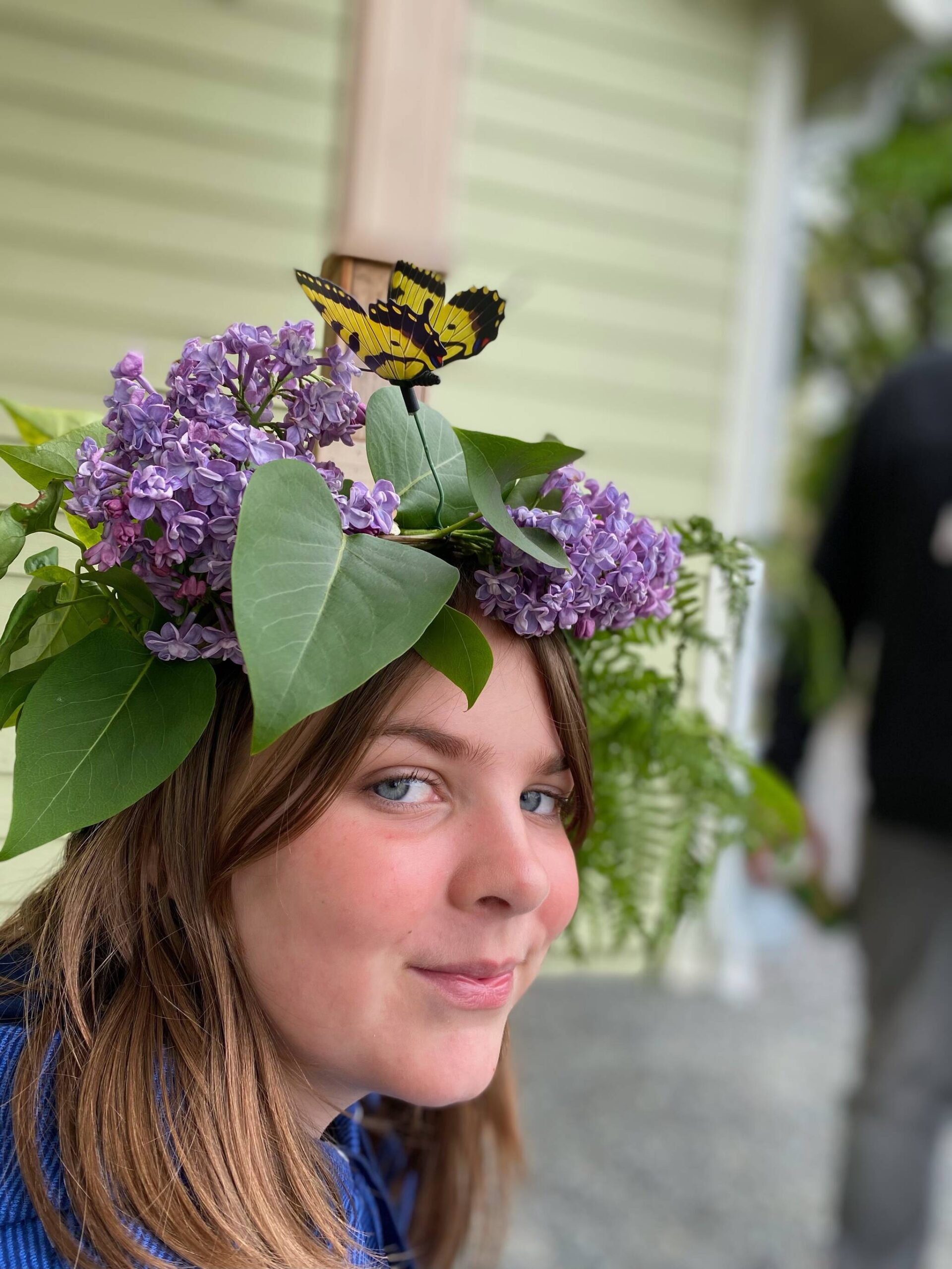 Salmonberry student Charlie McCune at the spring festival.