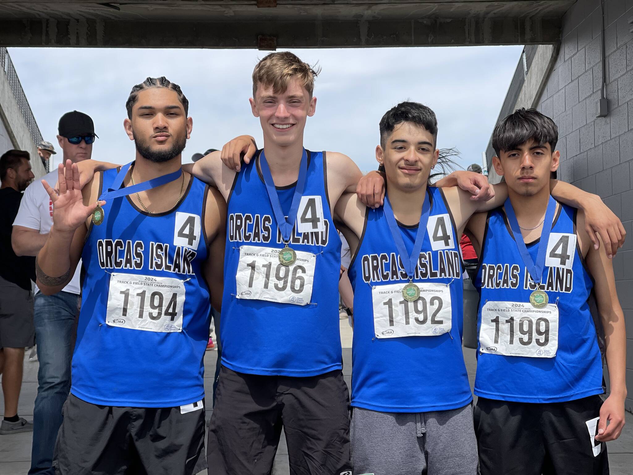 State champs Romero Lago, Ethan Moss, Andrew Garcia and Lauro Quintero-Carrion.