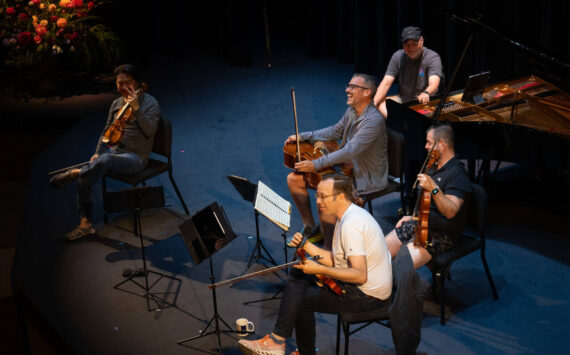 The Miró Quartet at the 2023 Open Rehearsal for Seniors.