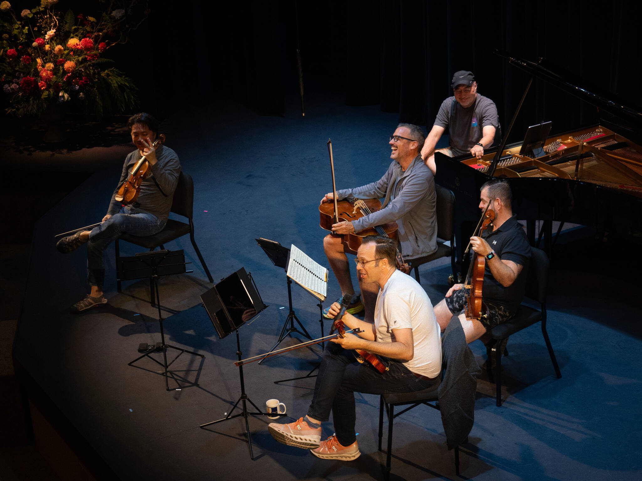 The Miró Quartet at the 2023 Open Rehearsal for Seniors.