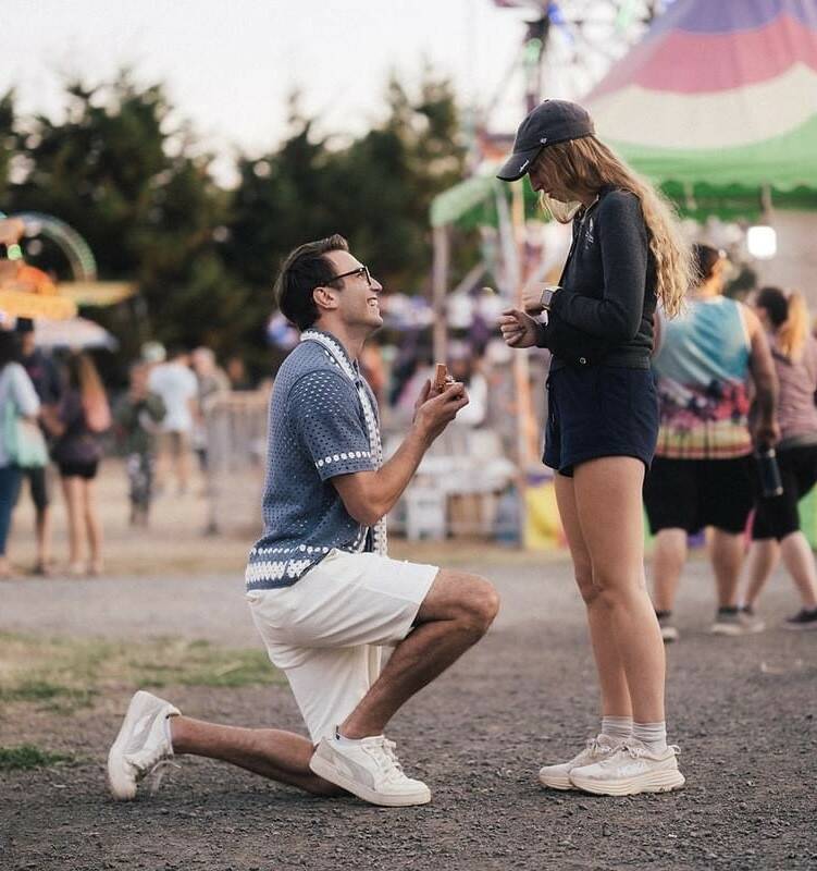 Contributed photo by Chase Anderson.
Newly engaged couple Sophia Dillery and George Hughey at the fair.