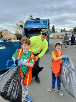 Contributed photo
Great Island Clean up is fun for all ages!