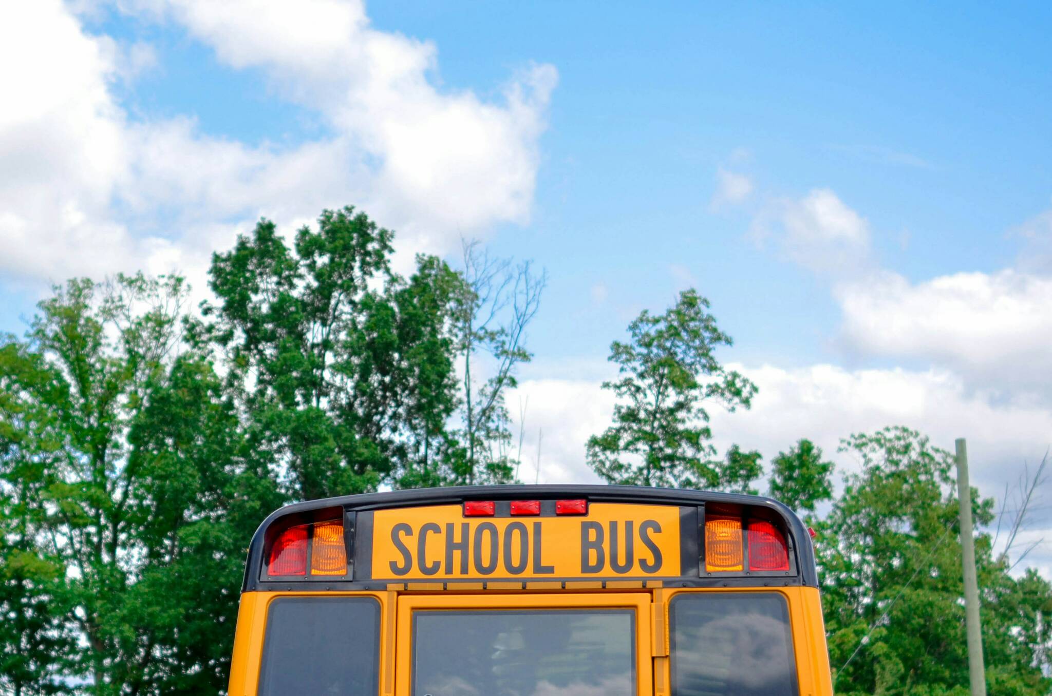 School bus, no photo credit on Unsplash.